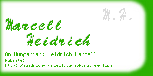 marcell heidrich business card